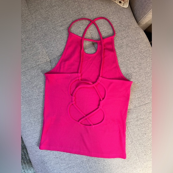 Anthropologie Strappy Back High Neck Tank XS - Picture 4 of 5